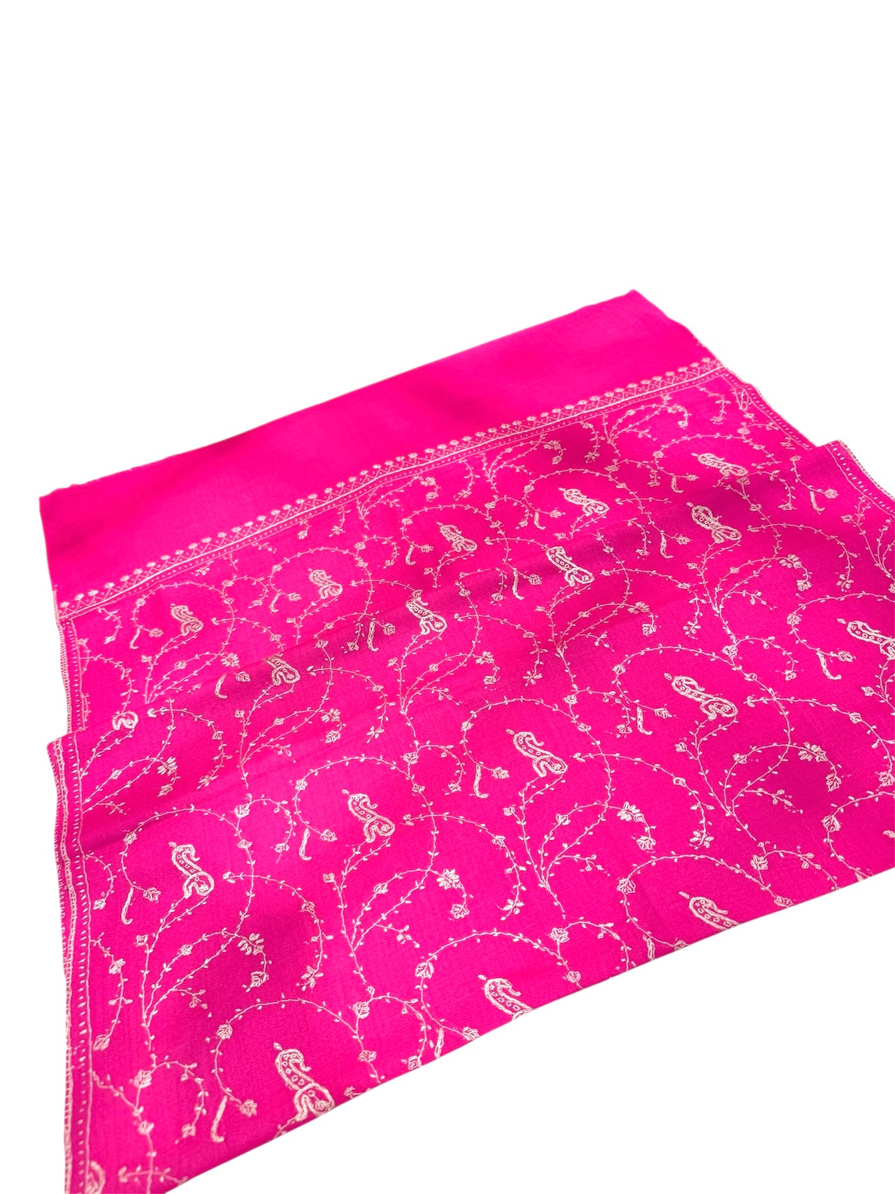 Pink Cashmere Pashmina Hand embroidered Scarf/Shawl/Wrap/Stole