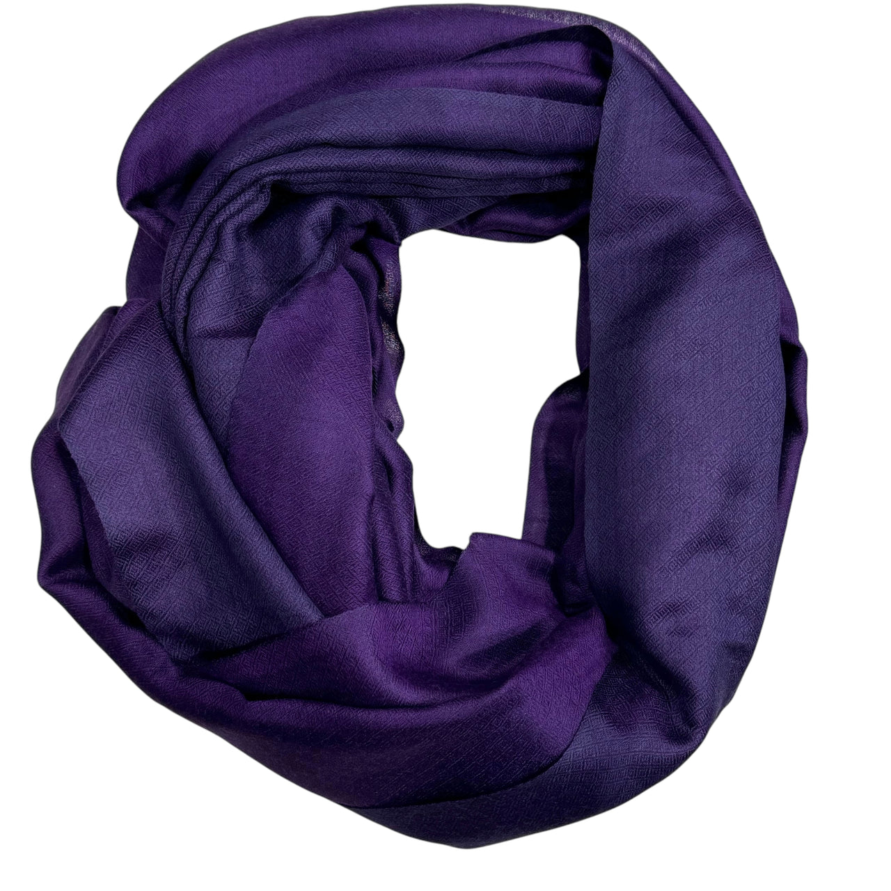 Magenta and Purple Reversible Silk Wool Pashmina Scarf Shawl Wrap Stole