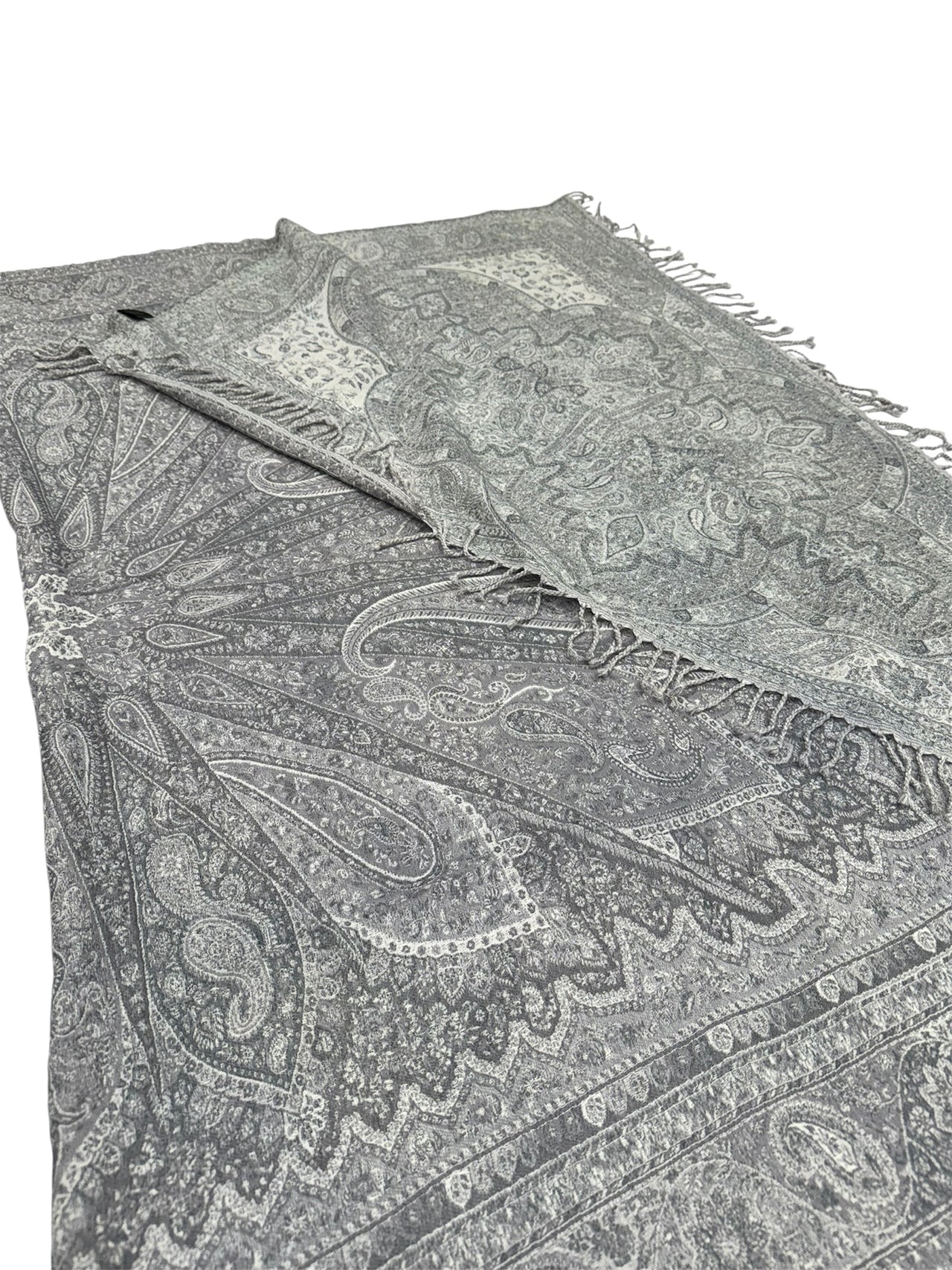 Paisley Throw Grey