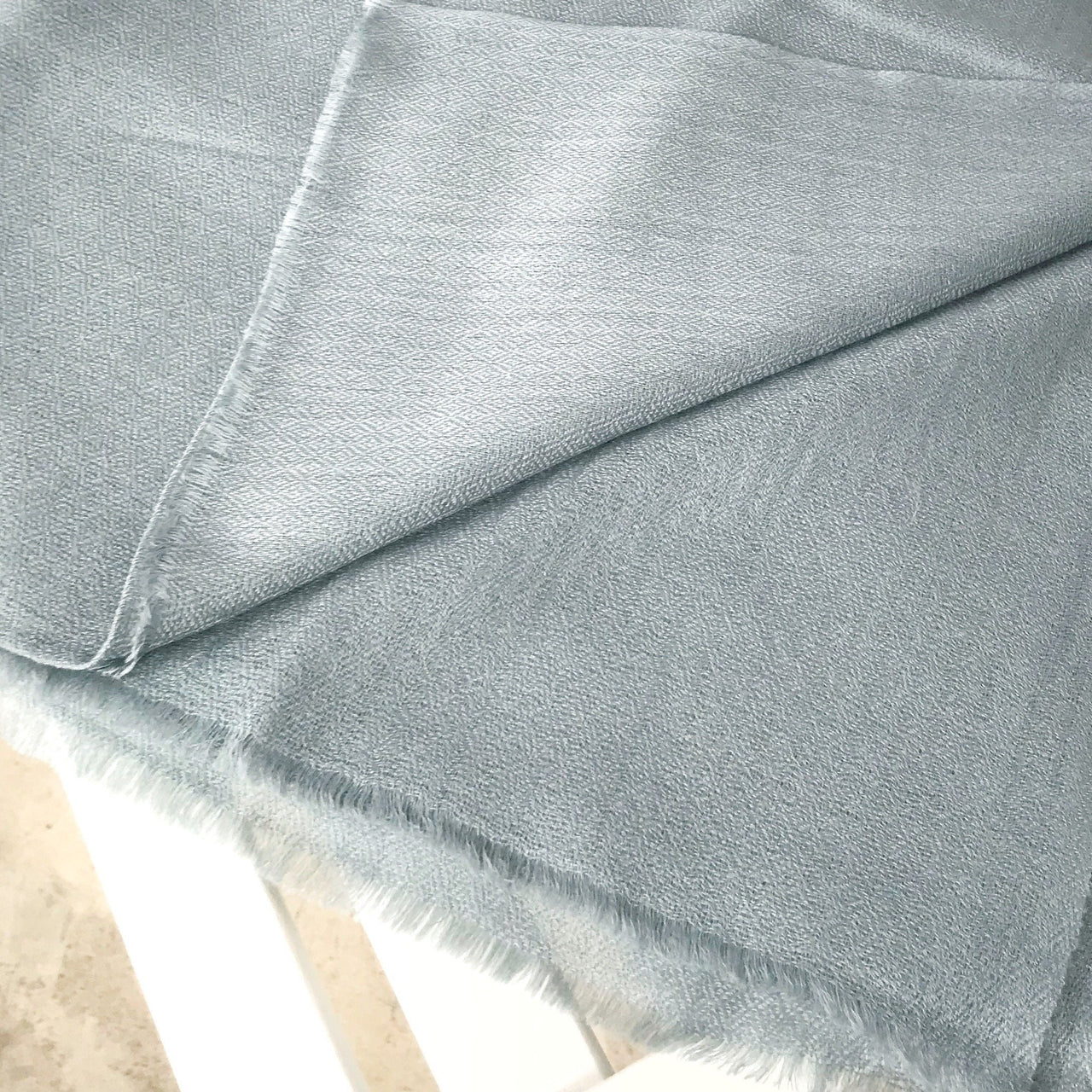 Pale Blue Cashmere Minimal Shawl/Scarf/wrap/Stole