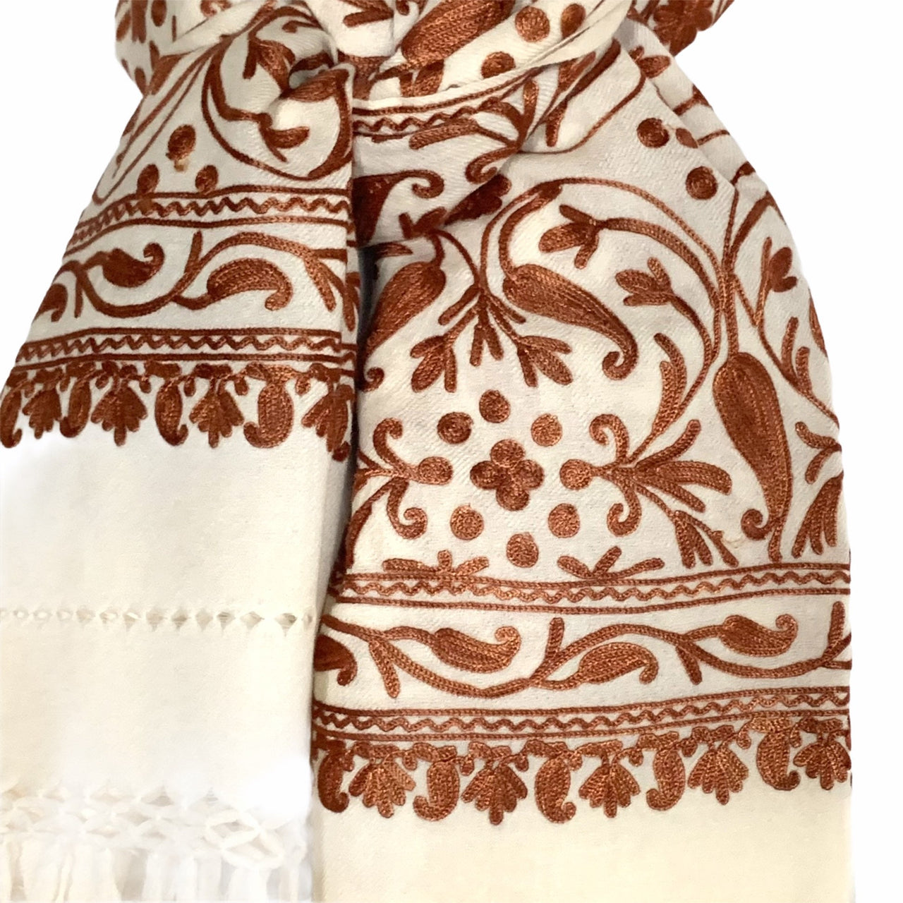 Beautiful Shawl Wool Pashmina Scarf Embroidered Wrap Stole