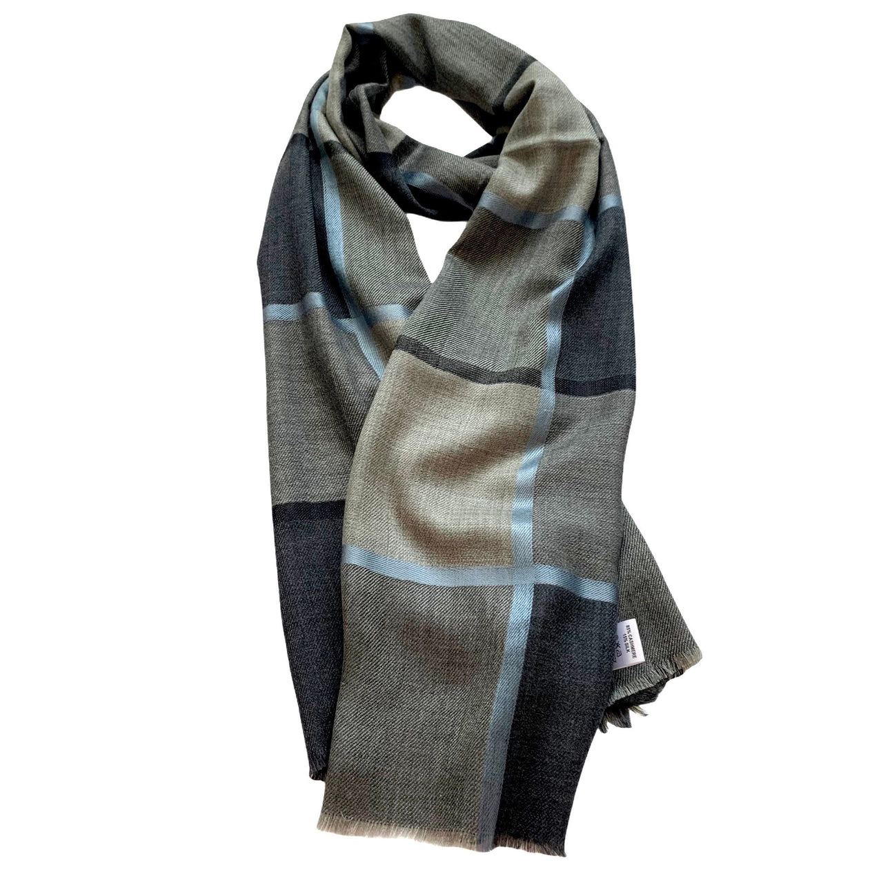 Cashmere Silk Grey/Charcoal unisex Scarf/Shawl/Wrap/Stole 28x76 inches