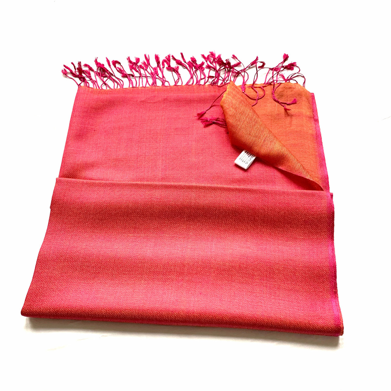 Black and Grey Silk Wool Pashmina Reversible Scarf Shawl Wrap Stole