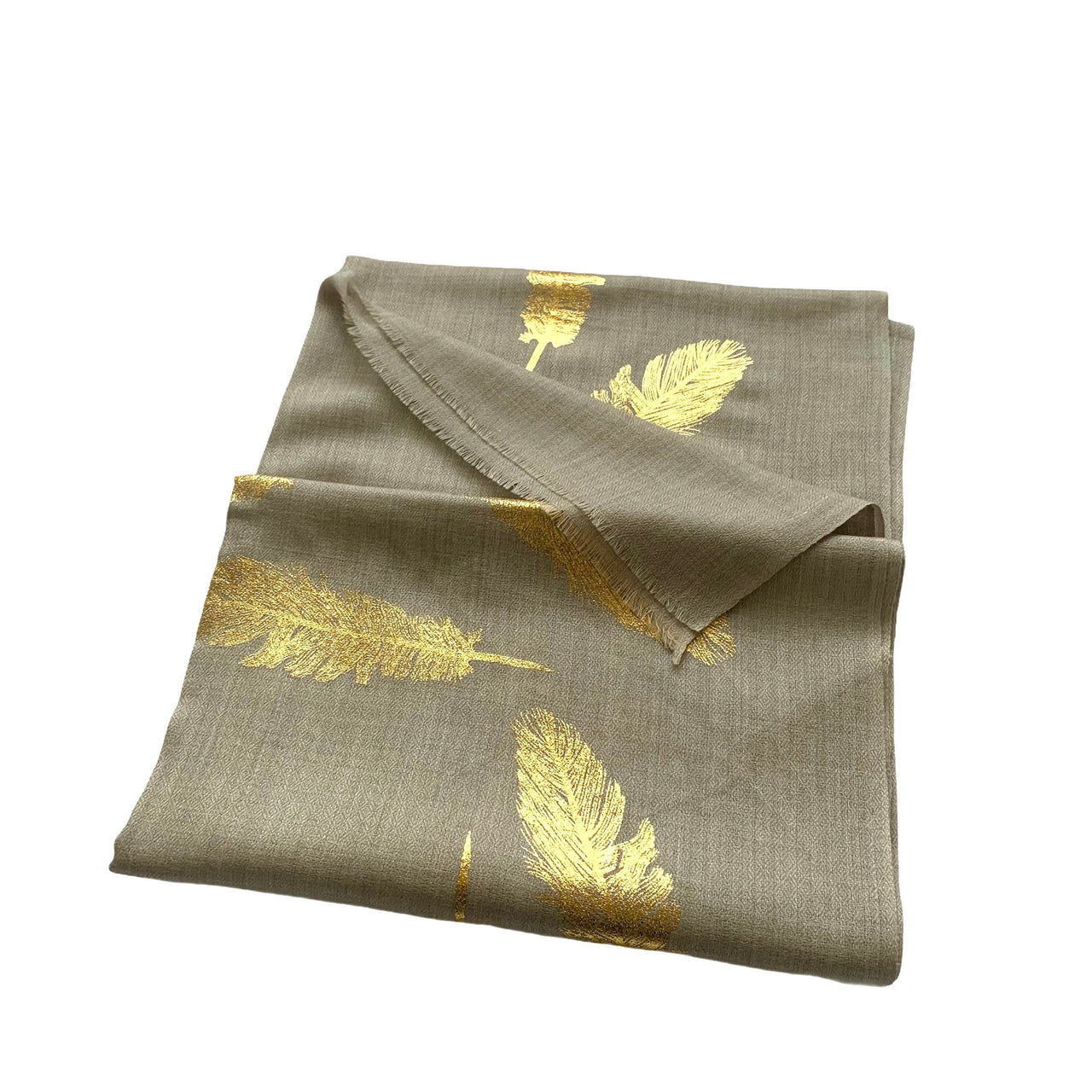 Honey beige cashmere  Feather Scarf/Shawl/wrap