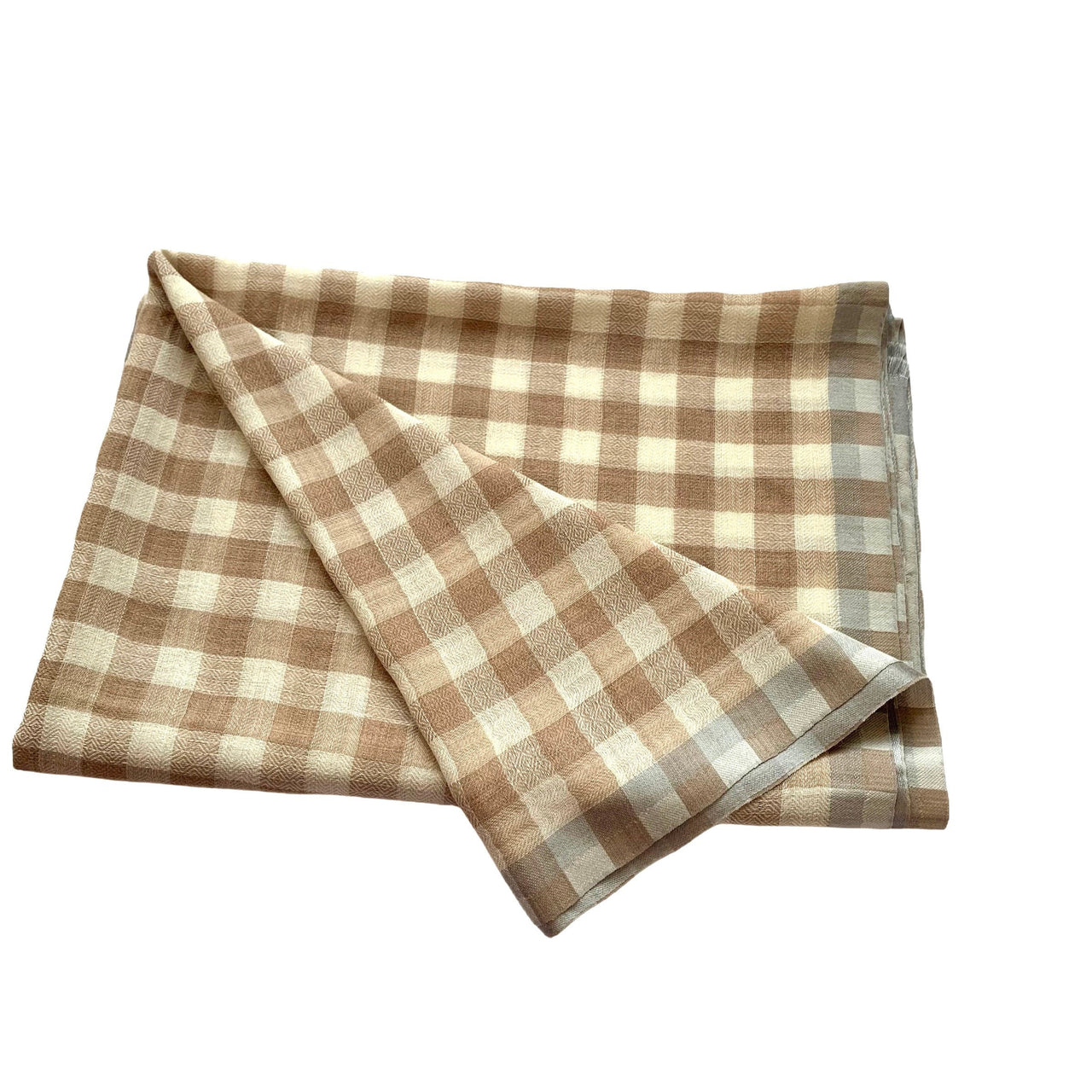 Stunning Unisex Reversible Checkered Wool Pashmina Scarf/Shawl/Wrap/Stole