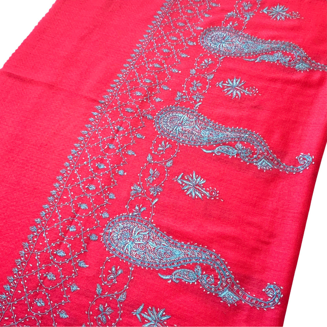 Cashmere Pink Pashmina Hand embroidered Scarf shawl wrap Stole
